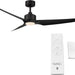 60 in. Matte Black Outdoor Fan with LED Light Kit, Indoor and Outdoor Smart Fans, 3 Blade Ceiling Fan, Works with Alexa and Ios Or android APP-5-ErisView