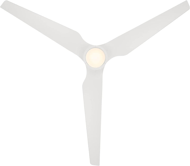 60 in. Matte Black Outdoor Fan with LED Light Kit, Indoor and Outdoor Smart Fans, 3 Blade Ceiling Fan, Works with Alexa and Ios Or android APP-6-ErisView