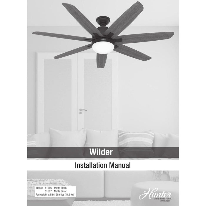 60 in. Matte Silver Ceiling Fan, Ceiling Hugger Ceiling Fans, Ceiling Hugger Ceiling Fans-14-ErisView