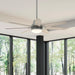 60 in. Matte Silver Ceiling Fan, Ceiling Hugger Ceiling Fans, Ceiling Hugger Ceiling Fans-5-ErisView