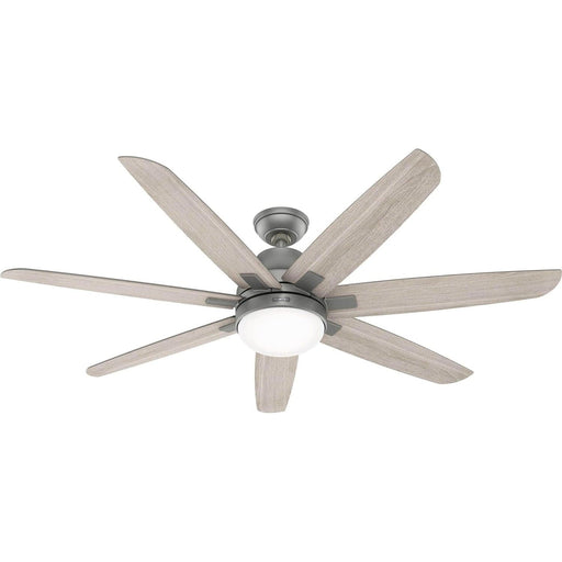 60 in. Matte Silver Ceiling Fan, Ceiling Hugger Ceiling Fans, Ceiling Hugger Ceiling Fans-1-ErisView