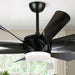 60 in. Modern Black LED Ceiling Fan with Light Remote, Farmhouse 8-Blade Ceiling Fan for Living Room-ErisView