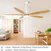 60 in. Modern Ceiling Fan with Light and Remote, 5 Blades Walnut Wood Black Outdoor Ceiling Fan, Brushed Nickel Ceiling Fan for Patio-33-ErisView
