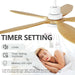 60 in. Modern Ceiling Fan with Light and Remote, 5 Blades Walnut Wood Black Outdoor Ceiling Fan, Brushed Nickel Ceiling Fan for Patio-35-ErisView