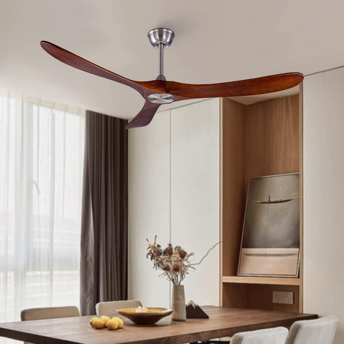 60 in. Modern Ceiling Fans with Light and Remote Control, Indoor Reversible Quiet Ceiling Fans, Energy Efficient Ceiling Fans-21-ErisView
