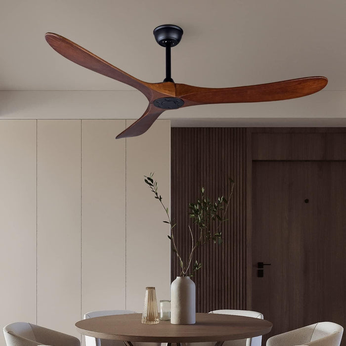 60 in. Modern Ceiling Fans with Light and Remote Control, Indoor Reversible Quiet Ceiling Fans, Energy Efficient Ceiling Fans-28-ErisView