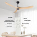 60 in. Modern Ceiling Fans with Light and Remote Control, Indoor Reversible Quiet Ceiling Fans, Energy Efficient Ceiling Fans-4-ErisView