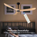 60 in. Modern Ceiling Fans with Light and Remote Control, Indoor Reversible Quiet Ceiling Fans, Energy Efficient Ceiling Fans-5-ErisView