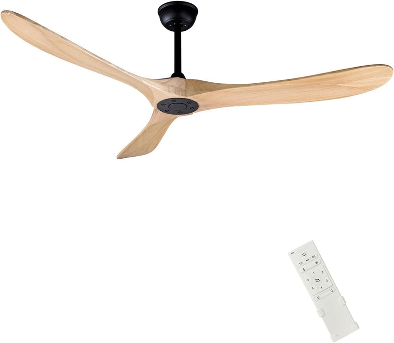 60 in. Modern Ceiling Fans with Light and Remote Control, Indoor Reversible Quiet Ceiling Fans, Energy Efficient Ceiling Fans-1-ErisView