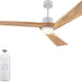 60 in. Modern Remote Control Ceiling Fan and Light, Reversible Quiet Ceiling Fans with LED Light, Indoor Ceiling Fan with Light for Living Room Study Room-2-ErisView