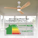 60 in. Modern Remote Control Ceiling Fan and Light, Reversible Quiet Ceiling Fans with LED Light, Indoor Ceiling Fan with Light for Living Room Study Room-7-ErisView