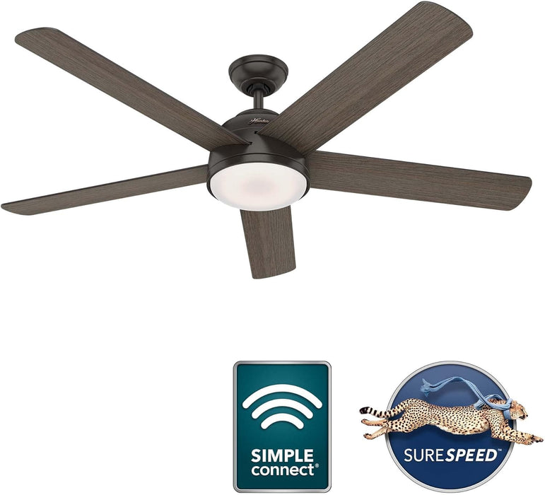 60 in. Noble Bronze Ceiling Fan, Hugger Ceiling Fans, Metal Ceiling Fans-13-ErisView