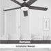 60 in. Noble Bronze Ceiling Fan, Hugger Ceiling Fans, Metal Ceiling Fans-15-ErisView