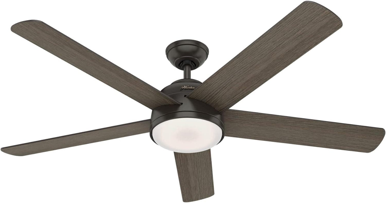 60 in. Noble Bronze Ceiling Fan, Hugger Ceiling Fans, Metal Ceiling Fans-1-ErisView