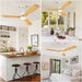 60 in. Outdoor Ceiling Fan with Light, Wood Indoor Outdoor Modern Ceiling Fan with Remote, 3 Blade Ceiling Fan for Patio Bedroom Living Room Kitchen -6-ErisView