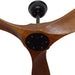 60 in. Outdoor Ceiling Fans with Remote, 3 Blade Ceiling Fan, Elegant Ceiling Fans, Dark Walnut Wood Black Outdoor Fan-16-ErisView