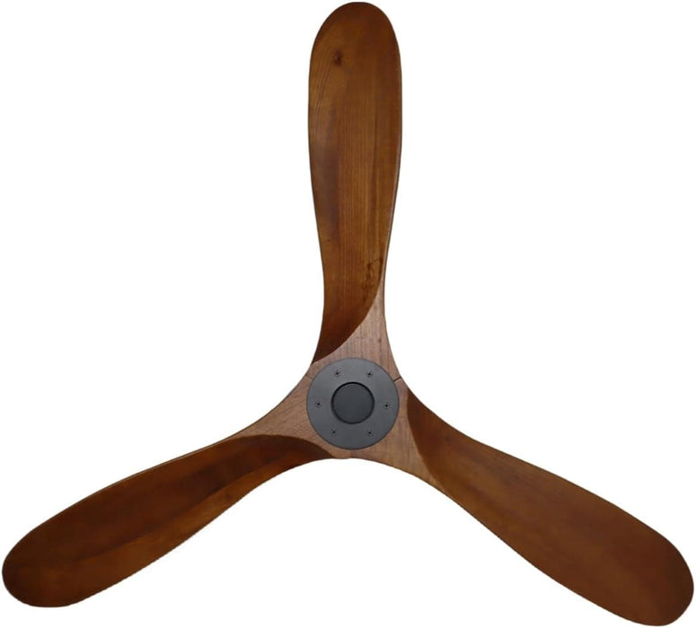 60 in. Outdoor Ceiling Fans with Remote, 3 Blade Ceiling Fan, Elegant Ceiling Fans, Dark Walnut Wood Black Outdoor Fan-17-ErisView