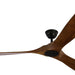 60 in. Outdoor Ceiling Fans with Remote, 3 Blade Ceiling Fan, Elegant Ceiling Fans, Dark Walnut Wood Black Outdoor Fan-22-ErisView