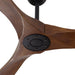 60 in. Outdoor Ceiling Fans with Remote, 3 Blade Ceiling Fan, Elegant Ceiling Fans, Dark Walnut Wood Black Outdoor Fan-23-ErisView