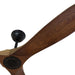 60 in. Outdoor Ceiling Fans with Remote, 3 Blade Ceiling Fan, Elegant Ceiling Fans, Dark Walnut Wood Black Outdoor Fan-2-ErisView