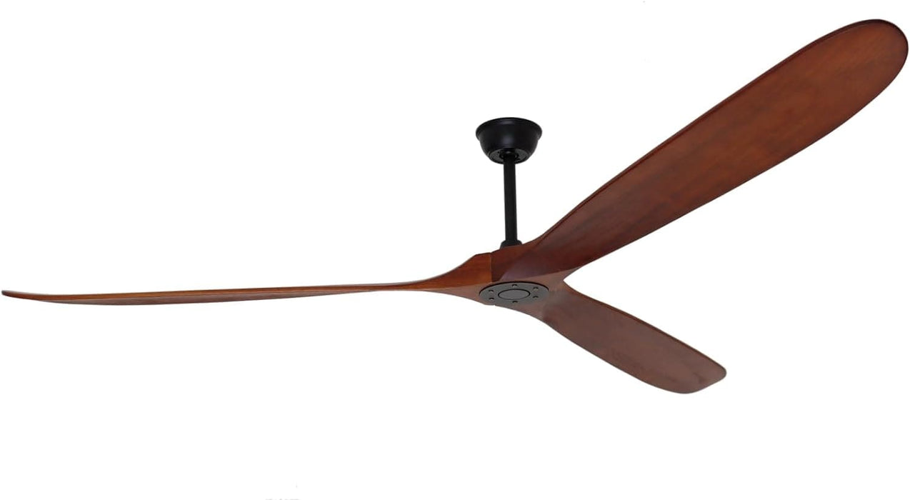 60 in. Outdoor Ceiling Fans with Remote, 3 Blade Ceiling Fan, Elegant Ceiling Fans, Dark Walnut Wood Black Outdoor Fan-8-ErisView
