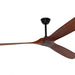 60 in. Outdoor Ceiling Fans with Remote, 3 Blade Ceiling Fan, Elegant Ceiling Fans, Dark Walnut Wood Black Outdoor Fan-8-ErisView