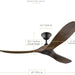 60 in. Outdoor Ceiling Fans with Remote Control, Black Outdoor Fan with 3 Wood Blades-4-ErisView