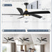 60 in. Remote Control Ceiling Fan and Light, 5 Blades Modern Large Ceiling Fan for Living Room Bedroom Dining Room, Outdoor Fan for Patio-6-ErisView