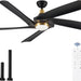 60 in. Remote Control Ceiling Fan and Light, 5 Blades Modern Large Ceiling Fan for Living Room Bedroom Dining Room, Outdoor Fan for Patio-8-ErisView