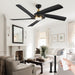 60 in. Remote Control Ceiling Fan and Light, 5 Blades Modern Large Ceiling Fan for Living Room Bedroom Dining Room, Outdoor Fan for Patio-1-ErisView