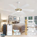 60 in. Smart Outdoor Fans with Lights, Plastic Reversible Ceiling Fan with APP Remote Voice Control, Dimmable LED Brass Ceiling Fan-3-ErisView