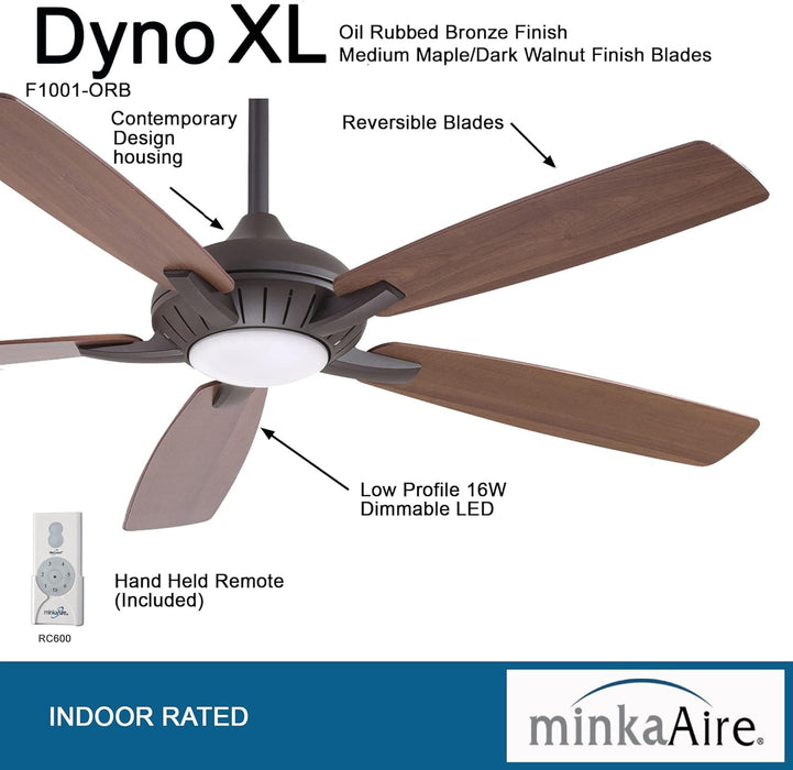 60 in. Unique Ceiling Fans with Lights and Remote, Bronze Ceiling Fan-2-ErisView