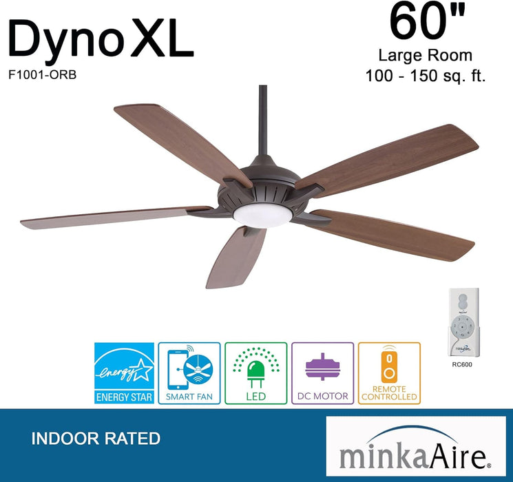60 in. Unique Ceiling Fans with Lights and Remote, Bronze Ceiling Fan-3-ErisView