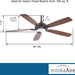 60 in. Unique Ceiling Fans with Lights and Remote, Bronze Ceiling Fan-4-ErisView
