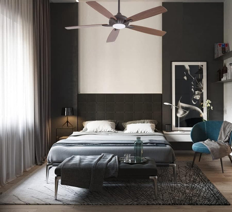 60 in. Unique Ceiling Fans with Lights and Remote, Bronze Ceiling Fan-6-ErisView