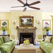 60 in. Unique Ceiling Fans with Lights and Remote, Bronze Ceiling Fan-7-ErisView