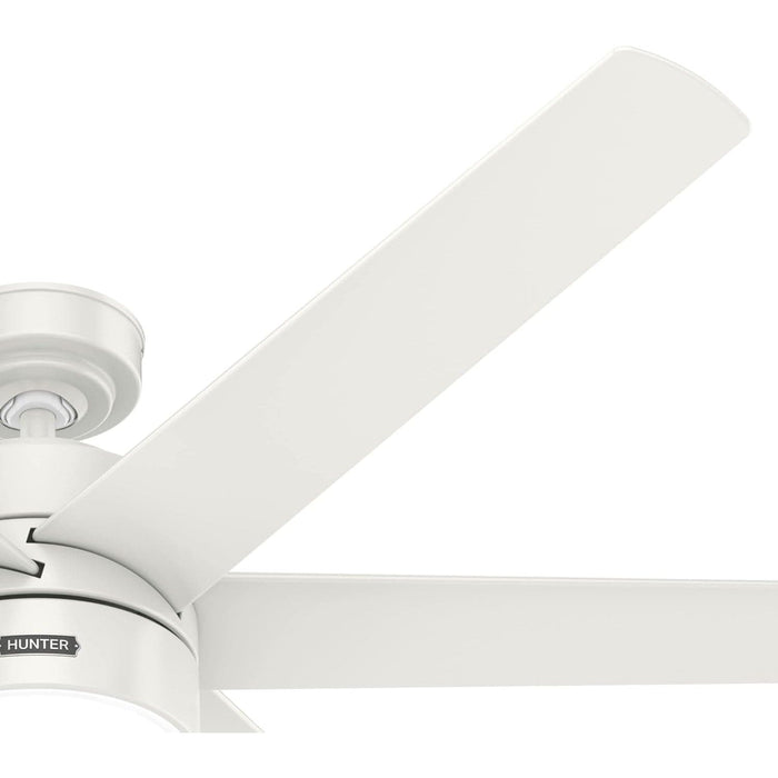 60 in. White Ceiling Fan, Ceiling Hugger Ceiling Fans, 6 Blade Ceiling Fan-12-ErisView