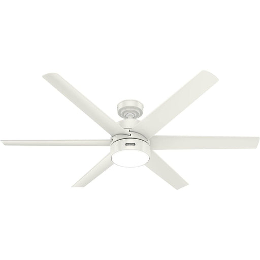 60 in. White Ceiling Fan, Ceiling Hugger Ceiling Fans, 6 Blade Ceiling Fan-1-ErisView