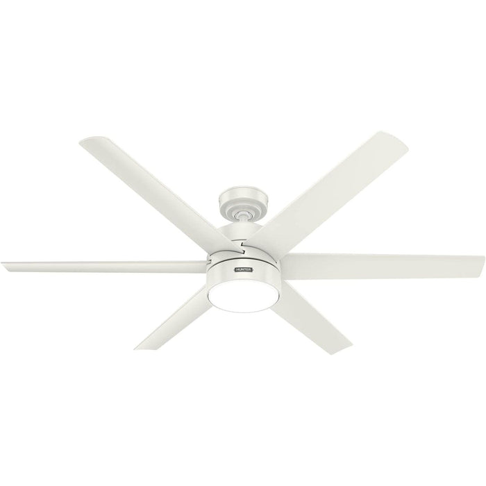 60 in. White Ceiling Fan, Ceiling Hugger Ceiling Fans, 6 Blade Ceiling Fan-1-ErisView