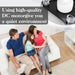 60 in. White Ceiling Fan with Light and Remote, Large Modern Reversible Quietest Fan For Sleeping for Kitchen Bedroom Living Room-25-ErisView