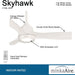 60 in. White LED Ceiling Fan with Carved Wood Blades, Recessed Ceiling Fan, Unusual Ceiling Fans-2-ErisView