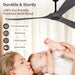 60 in. Wood Black Ceiling Fans without Lights, Modern Smart Reversible Ceiling Fan for Indoor Outdoor Use-9-ErisView