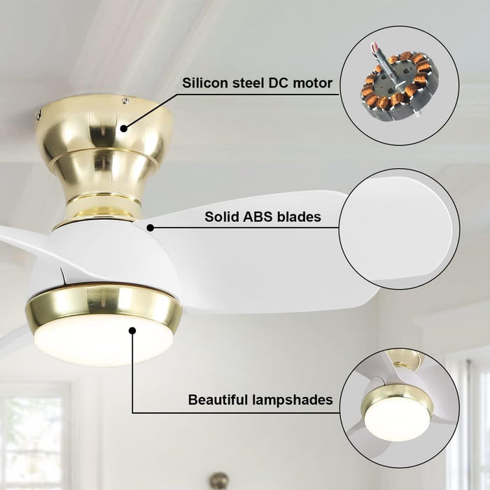 60 in. Wood Ceiling Fan with Light, Outdoor Covered Ceiling Fan with Remote, Oil Rubbed Bronze Ceiling Fan for Living Room Kitchen Bedroom Dining Room-107-ErisView