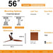 60 in. Wood Ceiling Fan with Light, Outdoor Covered Ceiling Fan with Remote, Oil Rubbed Bronze Ceiling Fan for Living Room Kitchen Bedroom Dining Room-111-ErisView