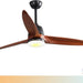 60 in. Wood Ceiling Fan with Light, Outdoor Covered Ceiling Fan with Remote, Oil Rubbed Bronze Ceiling Fan for Living Room Kitchen Bedroom Dining Room-116-ErisView