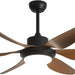 60 in. Wood Ceiling Fan with Light, Outdoor Covered Ceiling Fan with Remote, Oil Rubbed Bronze Ceiling Fan for Living Room Kitchen Bedroom Dining Room-117-ErisView