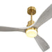60 in. Wood Ceiling Fan with Light, Outdoor Covered Ceiling Fan with Remote, Oil Rubbed Bronze Ceiling Fan for Living Room Kitchen Bedroom Dining Room-126-ErisView
