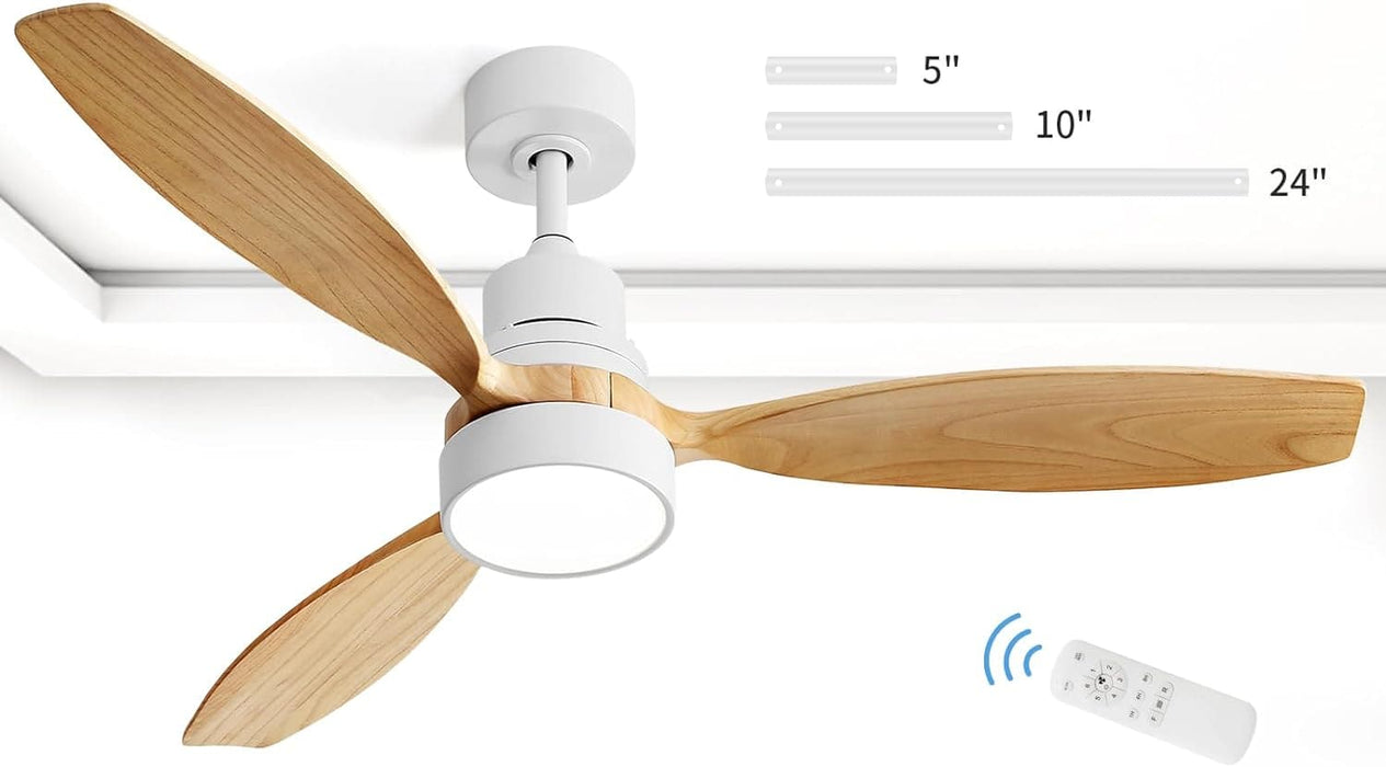 60 in. Wood Ceiling Fan with Light, Outdoor Covered Ceiling Fan with Remote, Oil Rubbed Bronze Ceiling Fan for Living Room Kitchen Bedroom Dining Room-17-ErisView