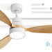 60 in. Wood Ceiling Fan with Light, Outdoor Covered Ceiling Fan with Remote, Oil Rubbed Bronze Ceiling Fan for Living Room Kitchen Bedroom Dining Room-17-ErisView