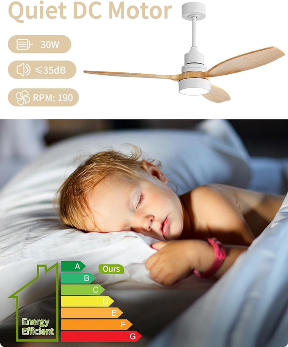 60 in. Wood Ceiling Fan with Light, Outdoor Covered Ceiling Fan with Remote, Oil Rubbed Bronze Ceiling Fan for Living Room Kitchen Bedroom Dining Room-20-ErisView